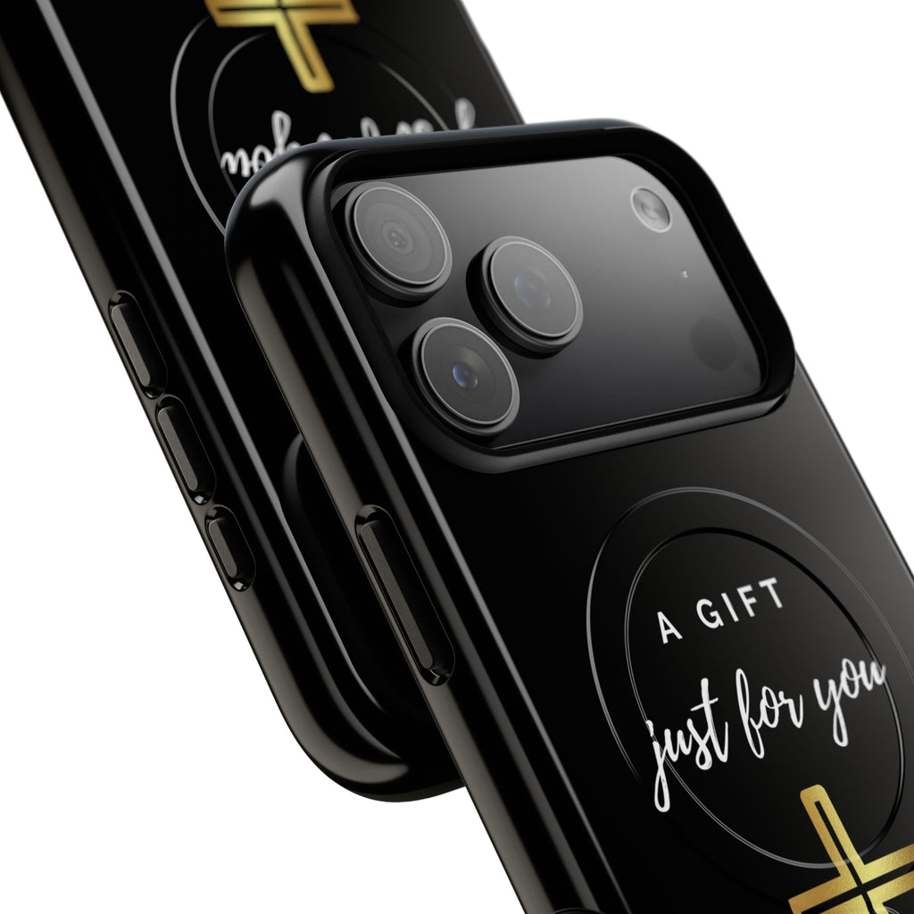 Inspirational Tough Magnetic Phone Case - "A Gift Just For You" with Cross Design