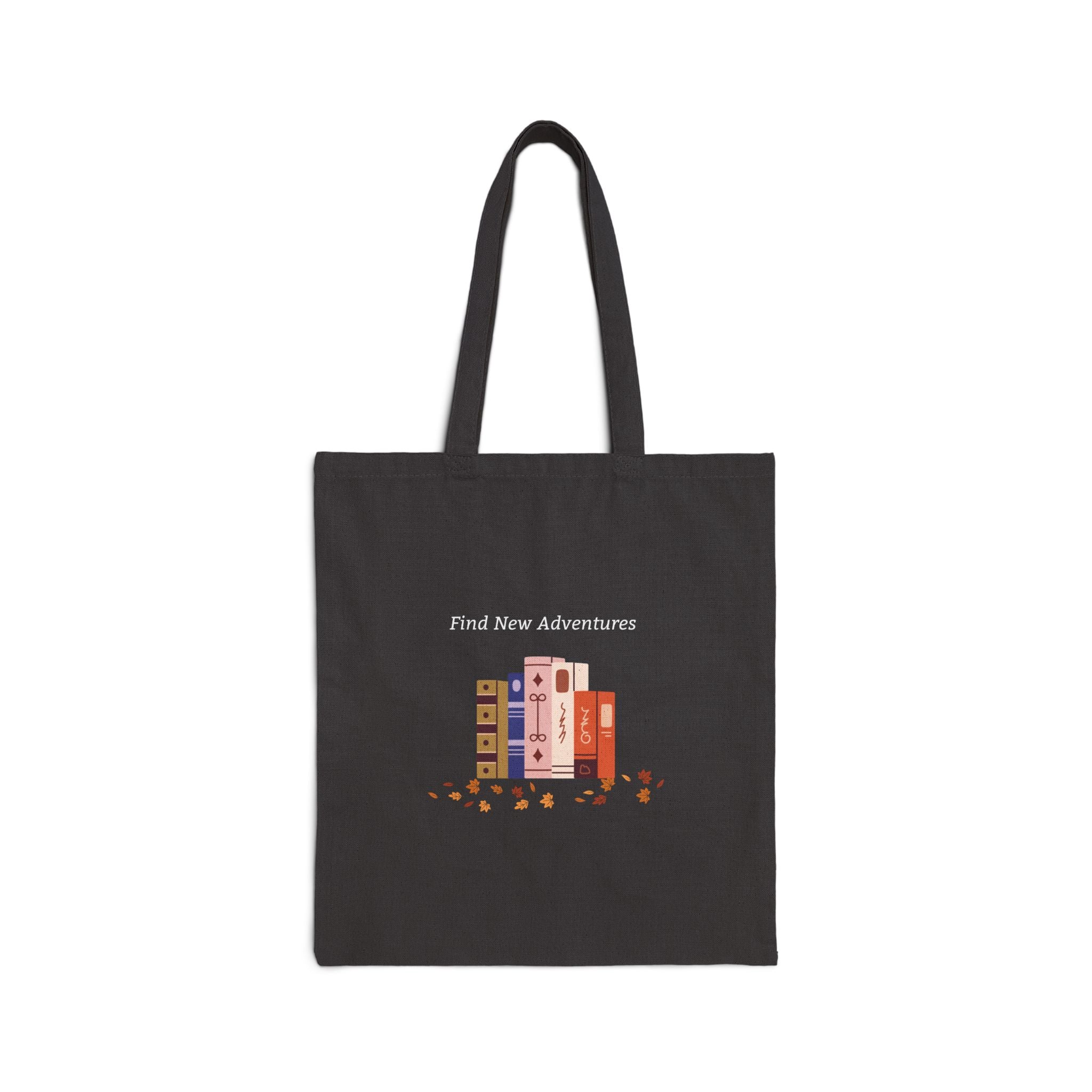 Inspirational Cotton Canvas Tote Bag - Find New Adventures