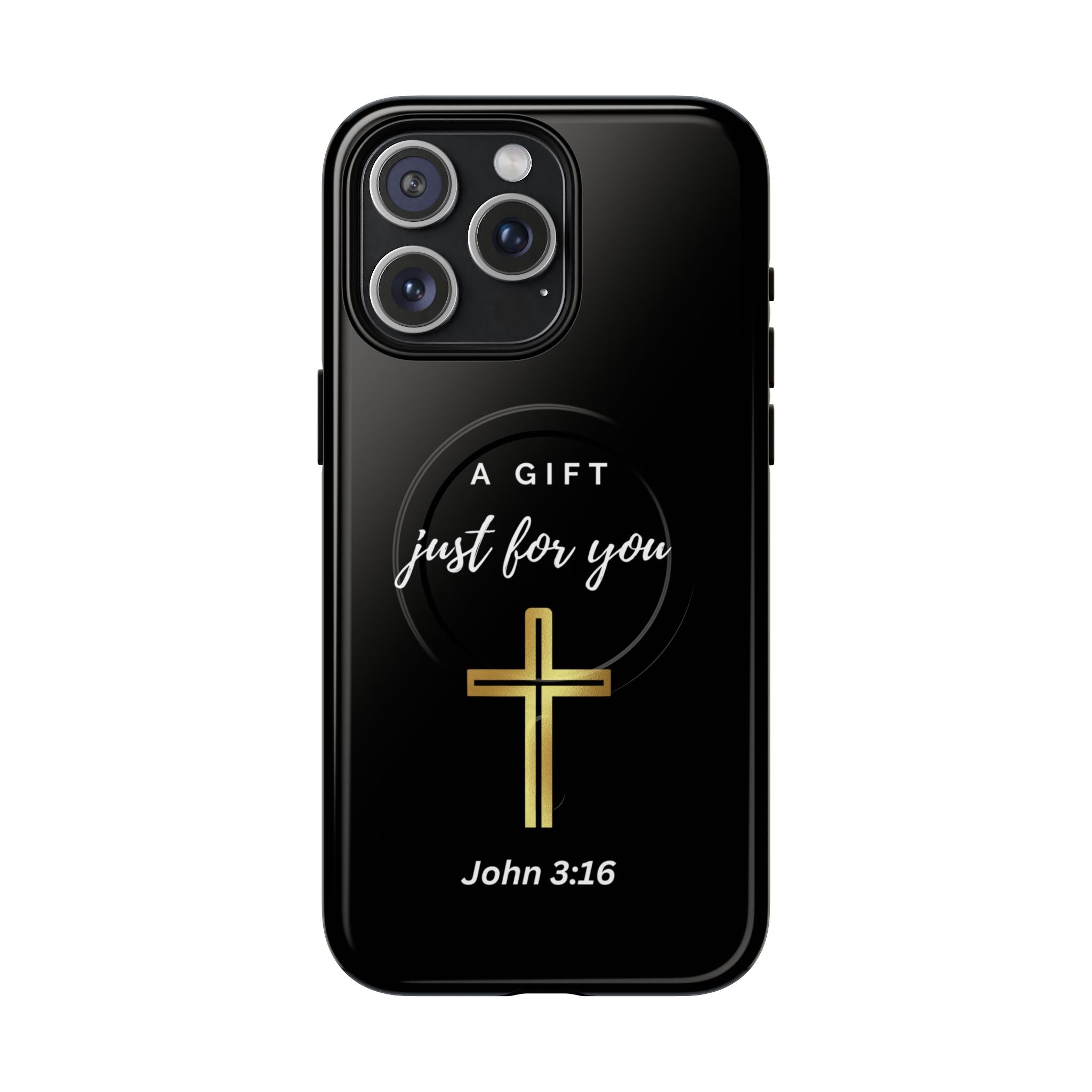 Inspirational Tough Magnetic Phone Case - "A Gift Just For You" with Cross Design