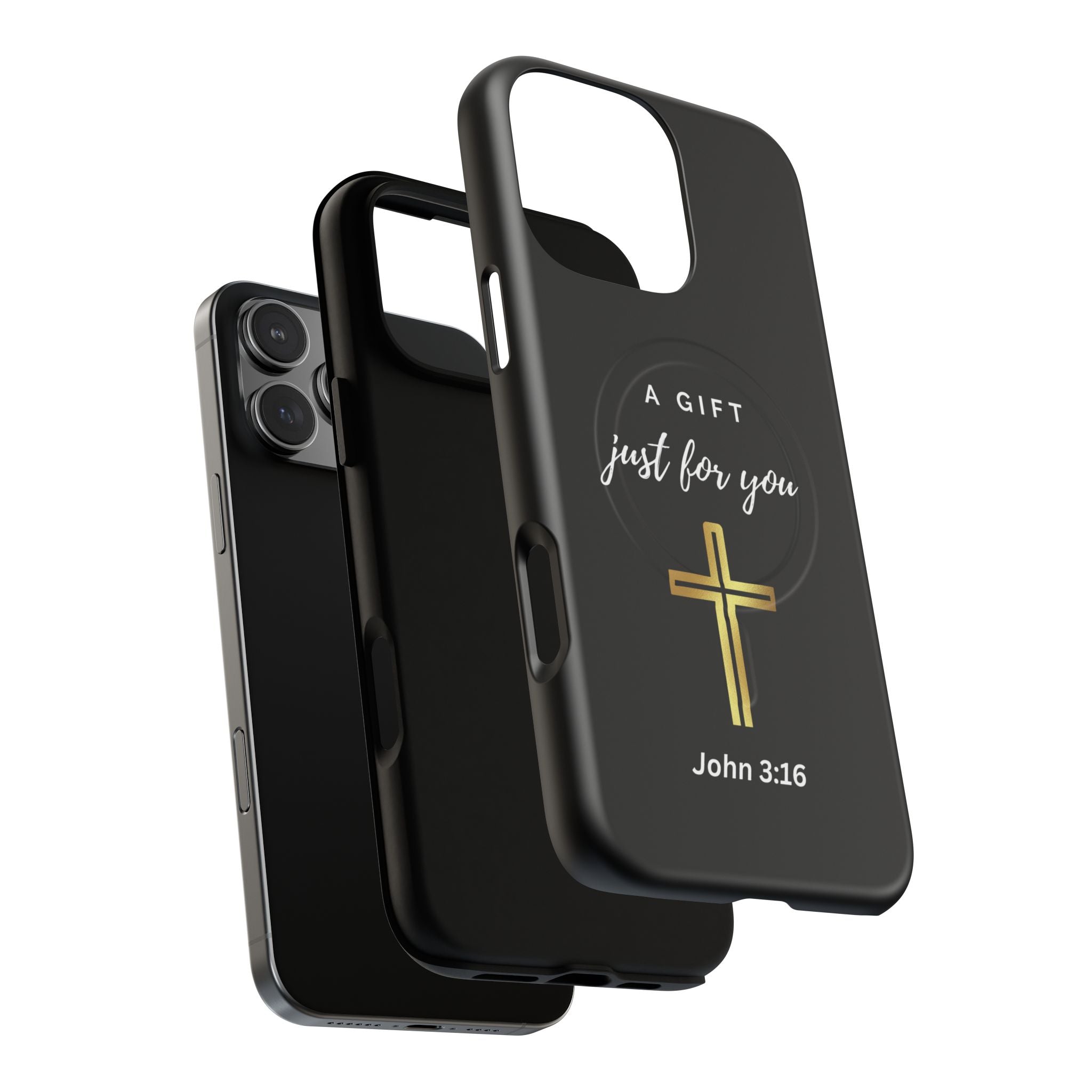 Inspirational Tough Magnetic Phone Case - "A Gift Just For You" with Cross Design