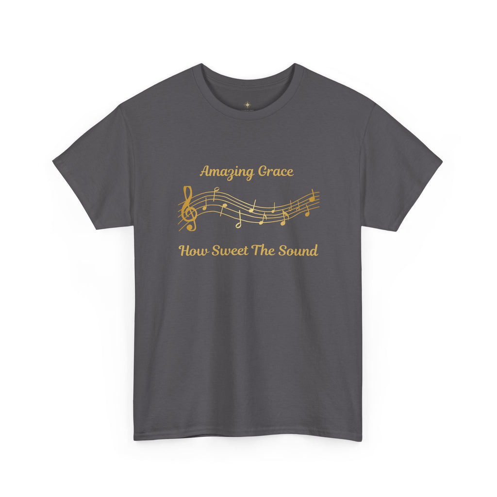 Amazing Grace Music Tee - Unisex Heavy Cotton T-Shirt