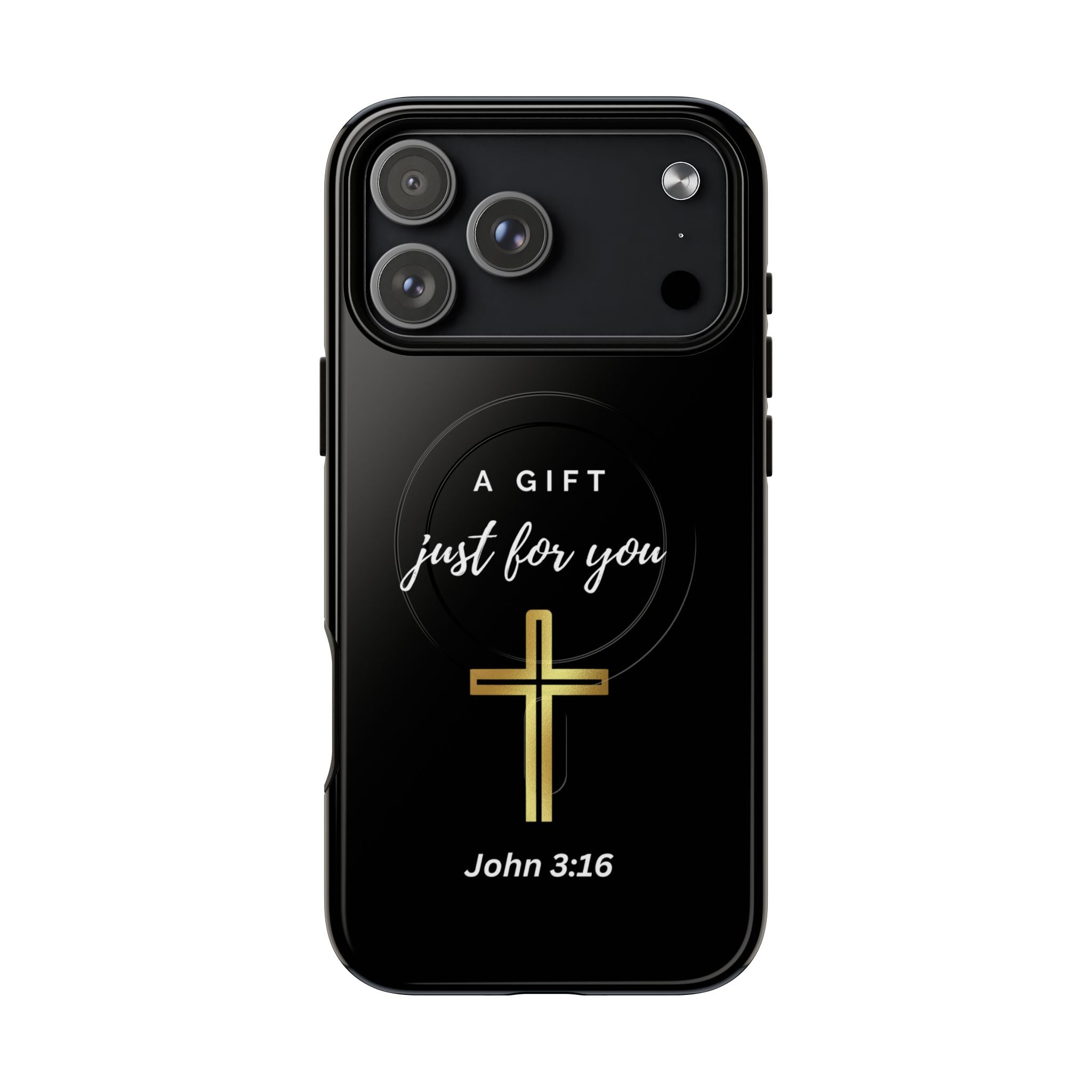 Inspirational Tough Magnetic Phone Case - "A Gift Just For You" with Cross Design