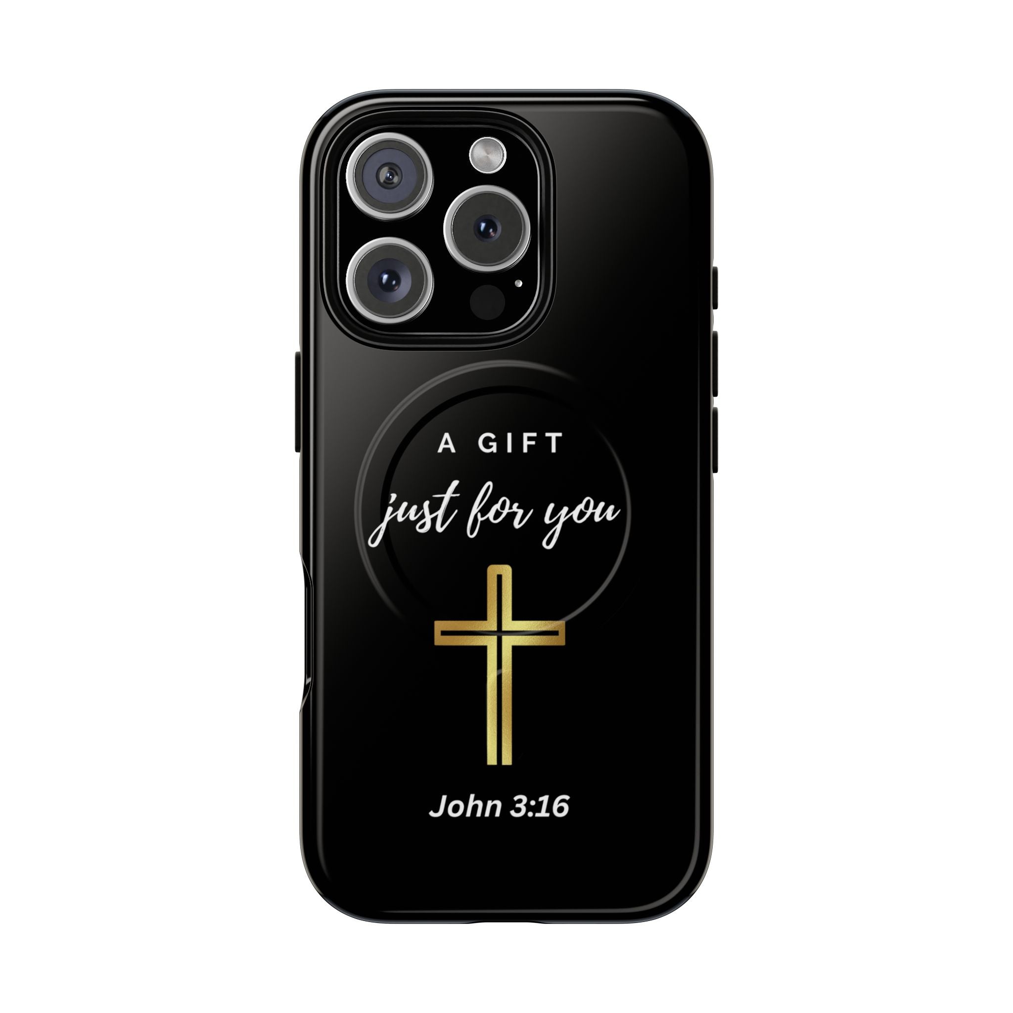 Inspirational Tough Magnetic Phone Case - "A Gift Just For You" with Cross Design