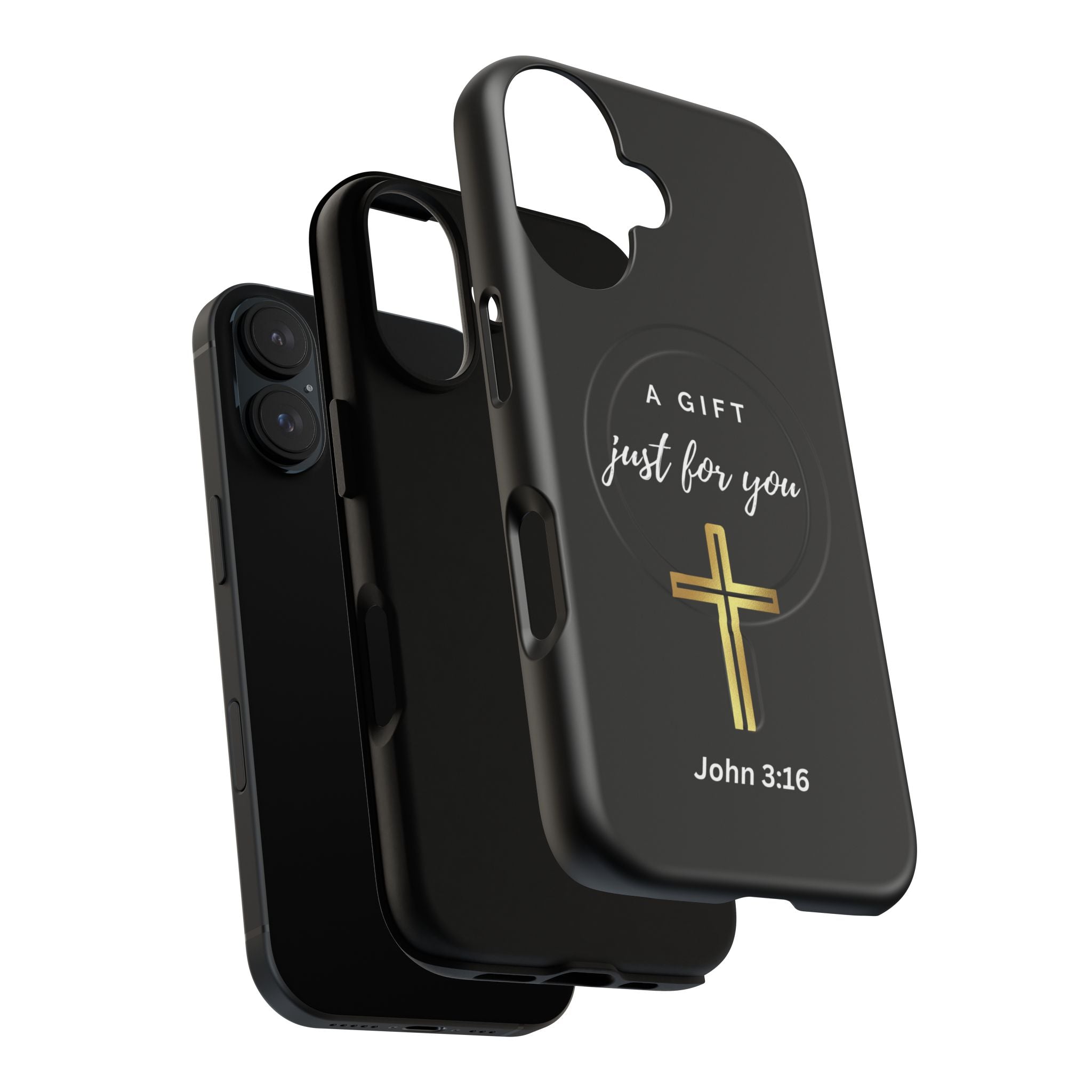 Inspirational Tough Magnetic Phone Case - "A Gift Just For You" with Cross Design