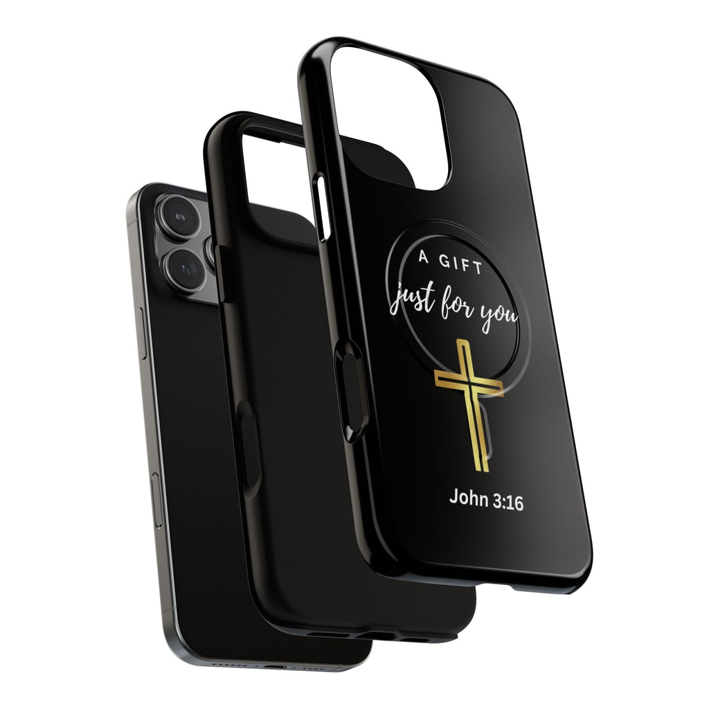 Inspirational Tough Magnetic Phone Case - "A Gift Just For You" with Cross Design