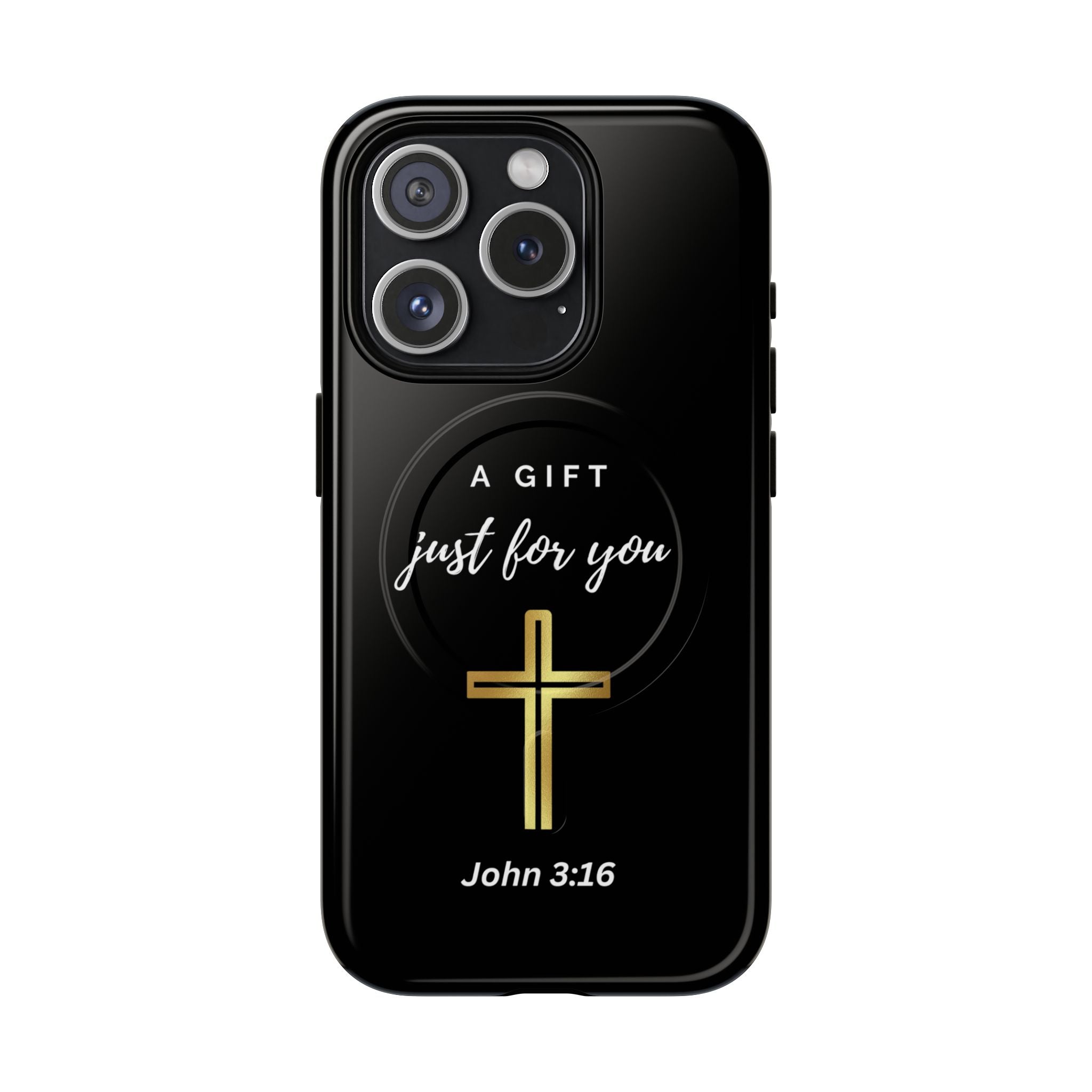 Inspirational Tough Magnetic Phone Case - "A Gift Just For You" with Cross Design