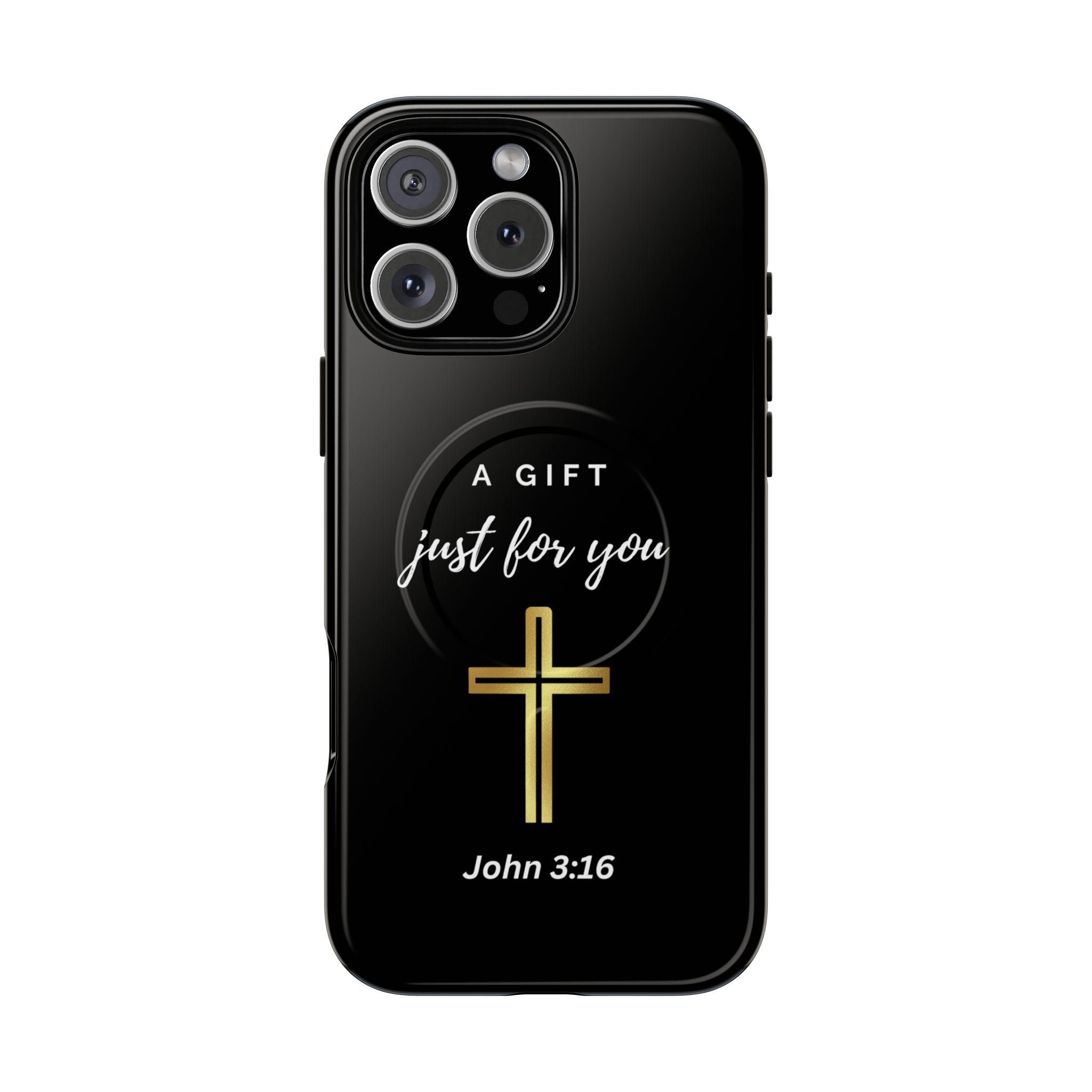Inspirational Tough Magnetic Phone Case - "A Gift Just For You" with Cross Design