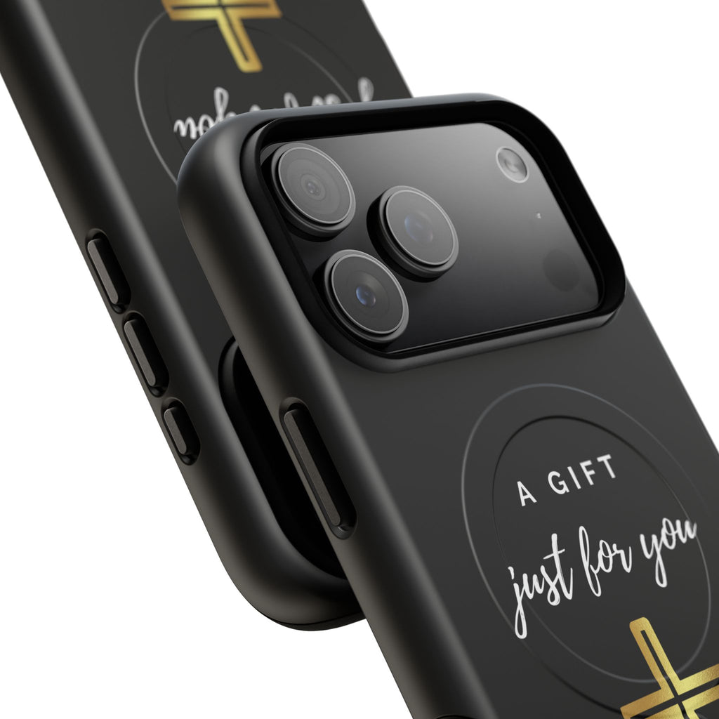 Inspirational Tough Magnetic Phone Case - "A Gift Just For You" with Cross Design
