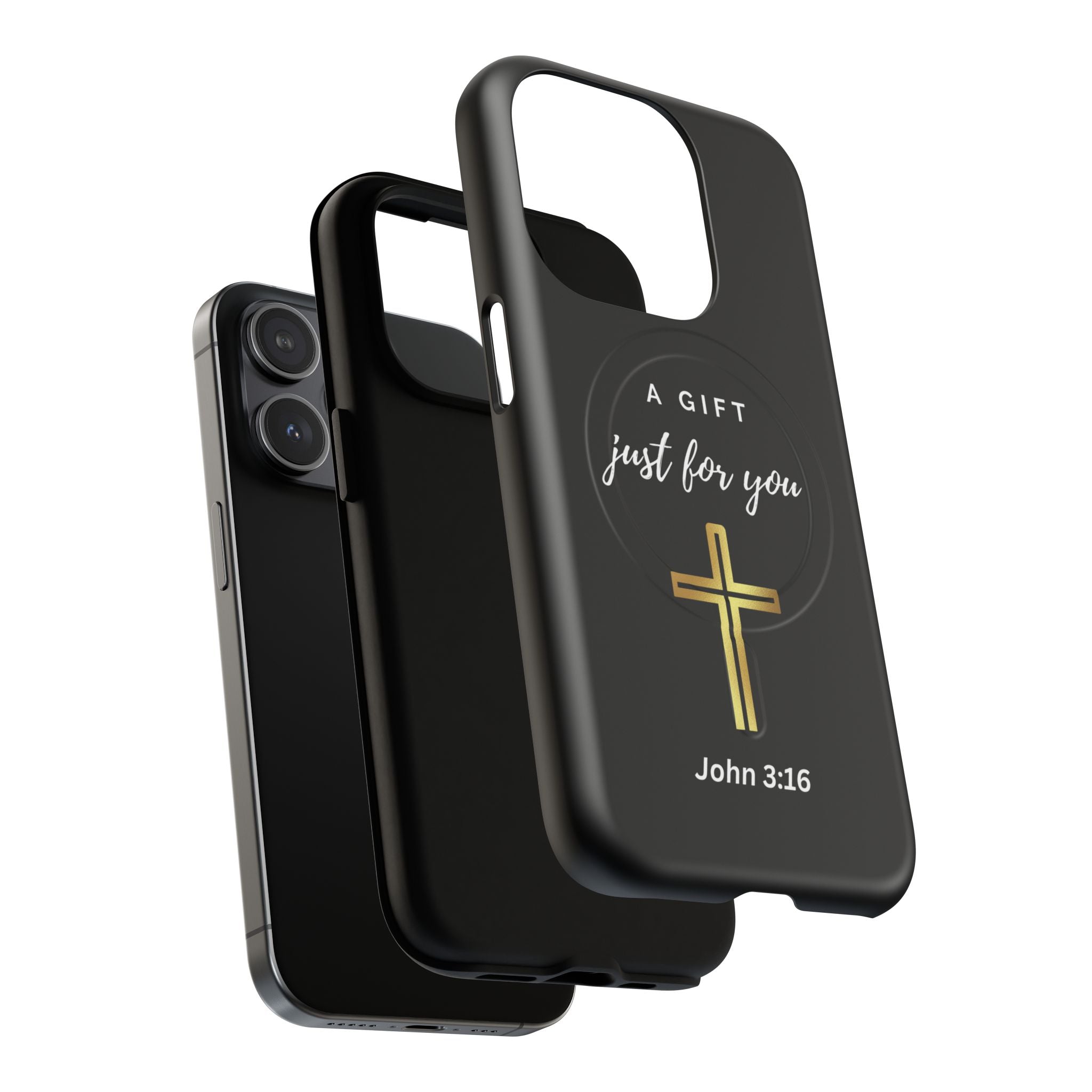 Inspirational Tough Magnetic Phone Case - "A Gift Just For You" with Cross Design