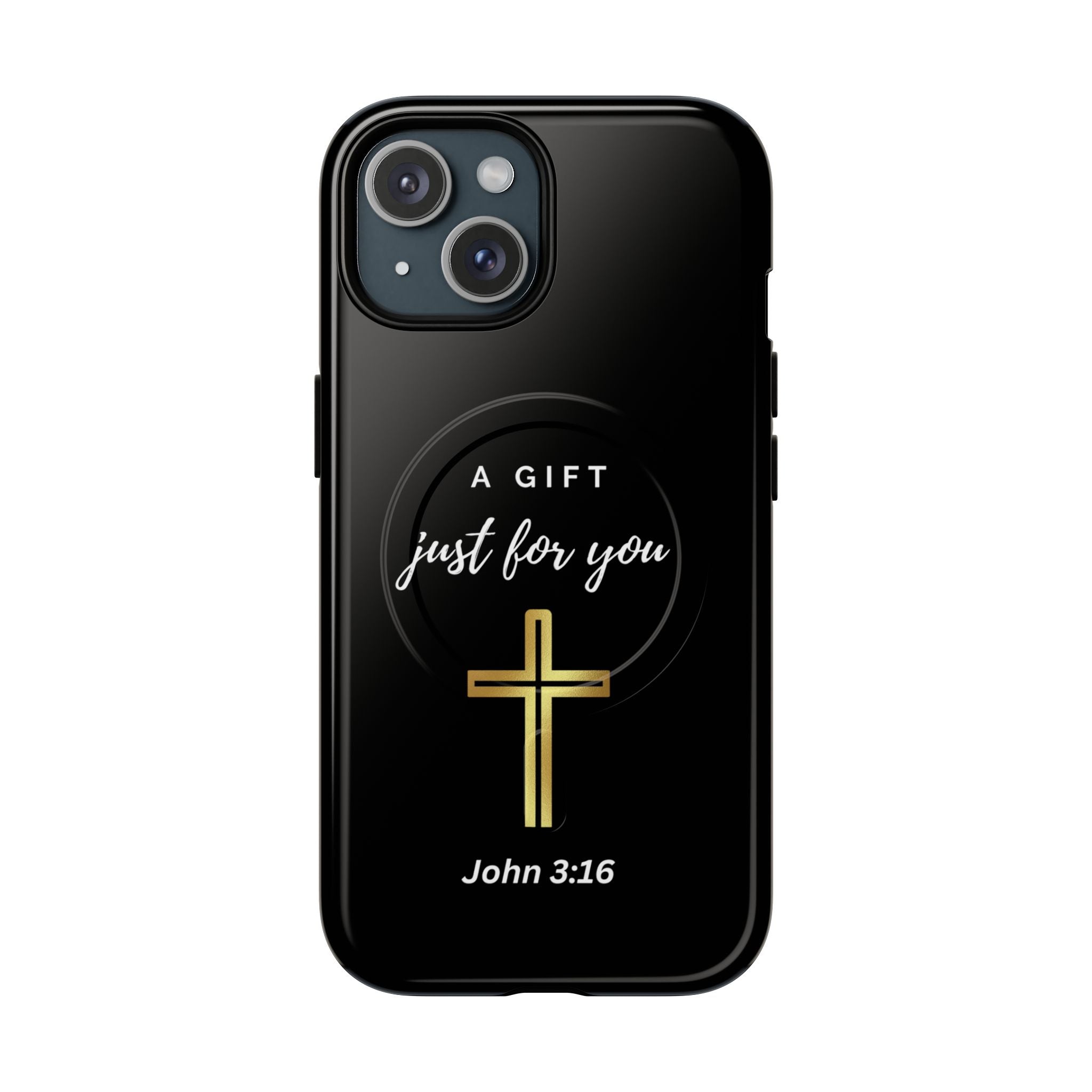Inspirational Tough Magnetic Phone Case - "A Gift Just For You" with Cross Design