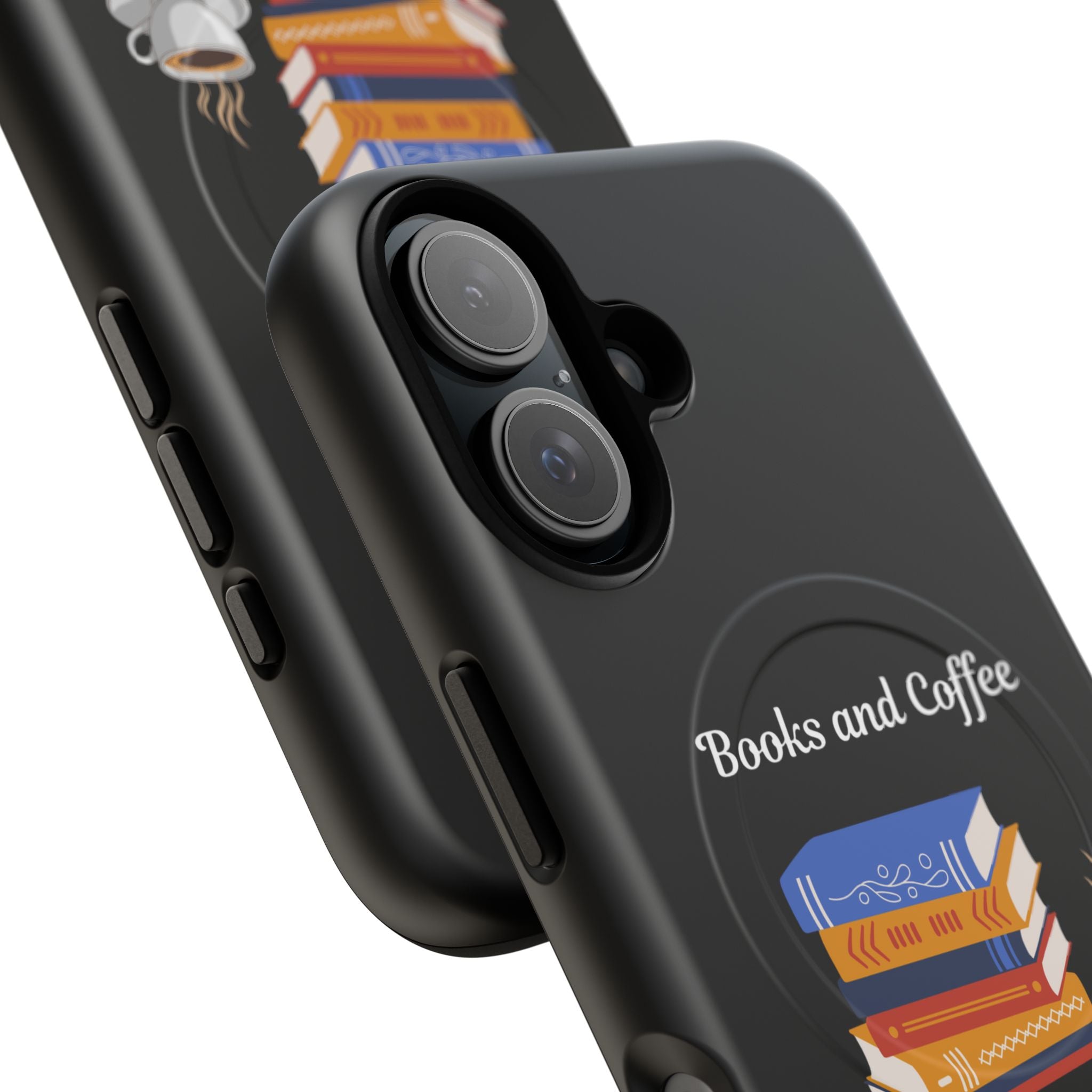 Books and Coffee Tough Magnetic Phone Case — “Books and Coffee: The Perfect Pair”