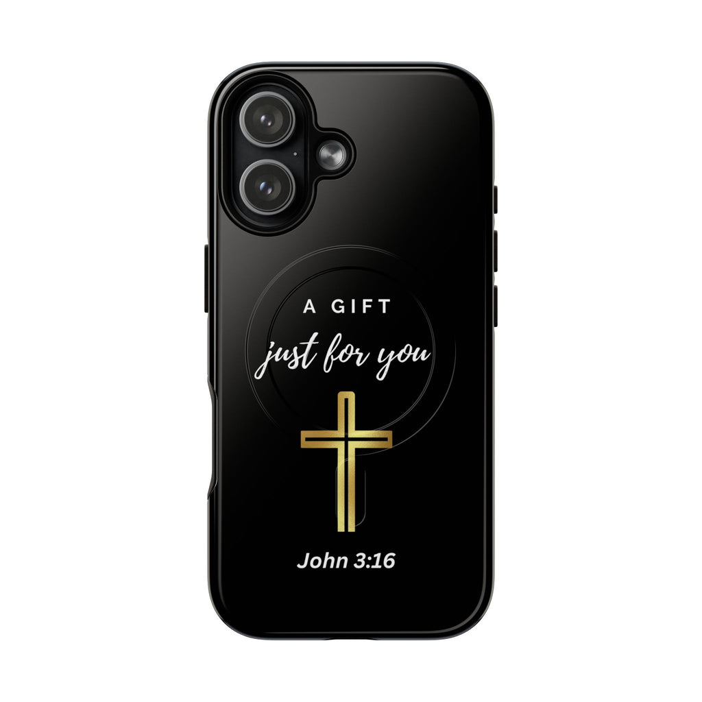 Inspirational Tough Magnetic Phone Case - "A Gift Just For You" with Cross Design