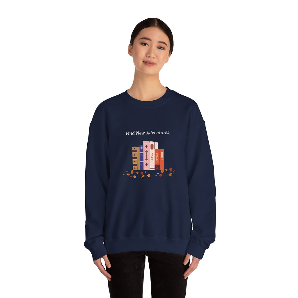 Cozy Book Lover's Crewneck Sweatshirt