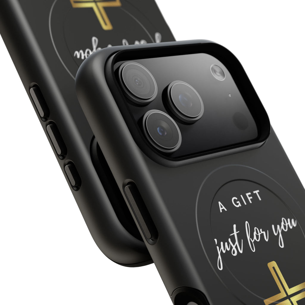 Inspirational Tough Magnetic Phone Case - "A Gift Just For You" with Cross Design