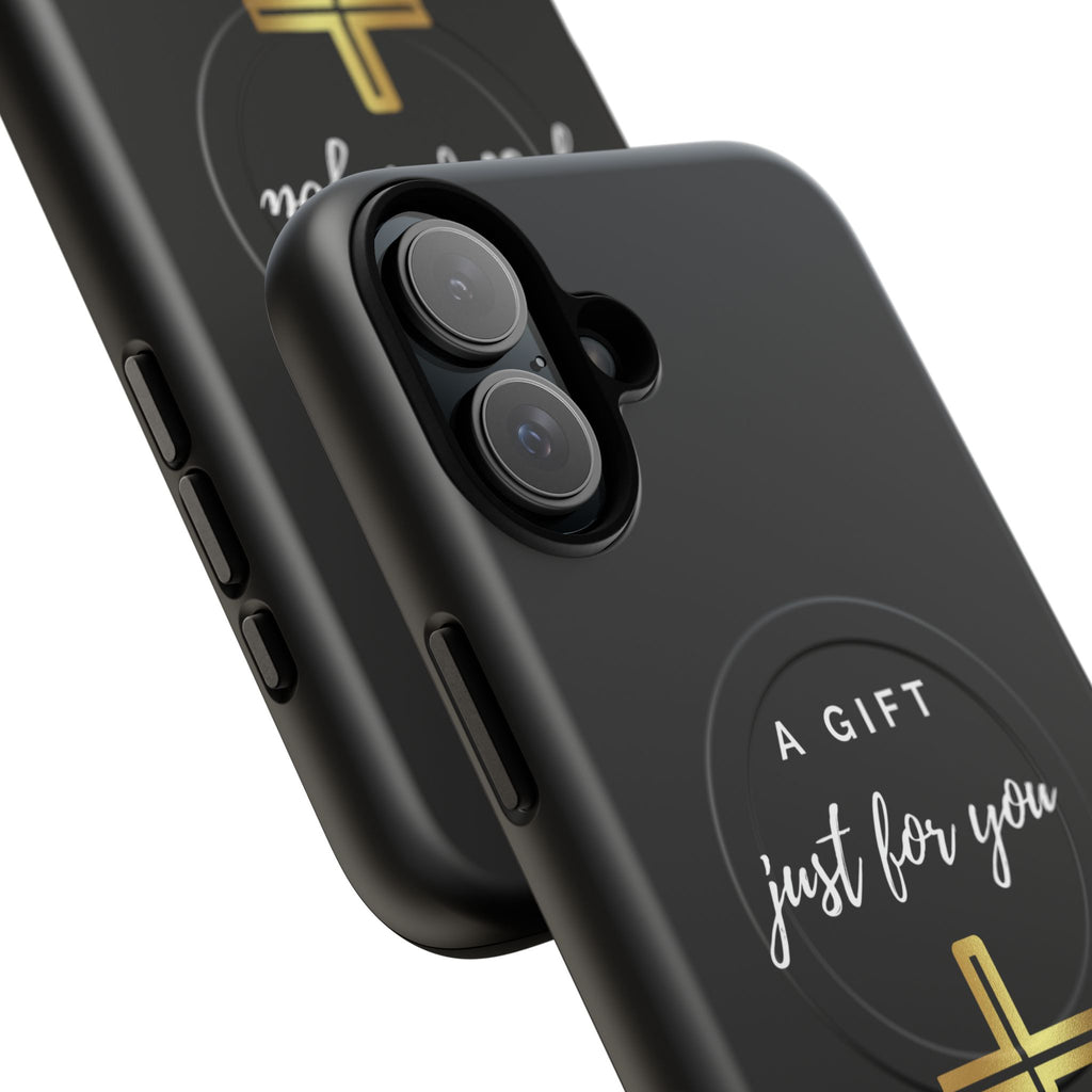 Inspirational Tough Magnetic Phone Case - "A Gift Just For You" with Cross Design