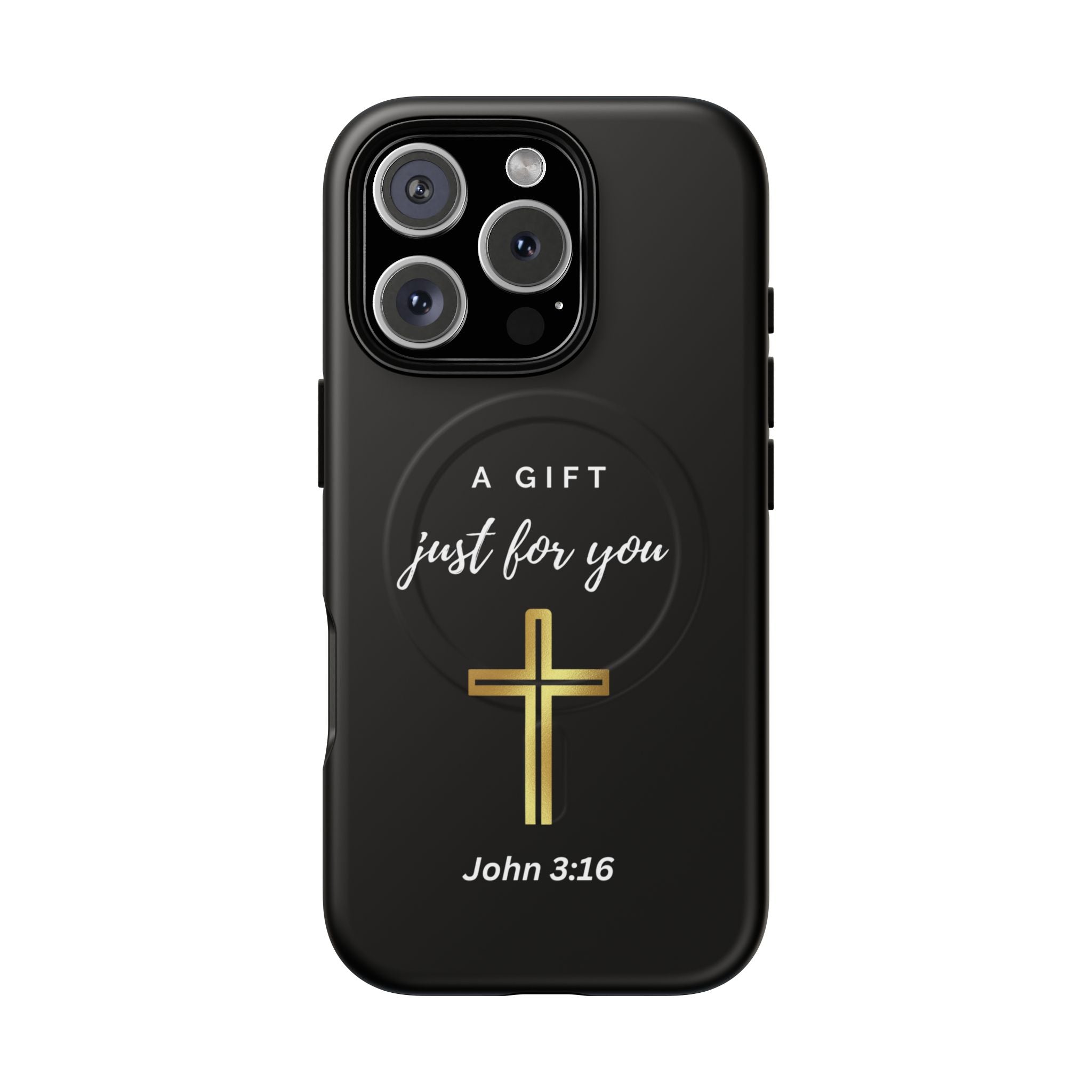 Inspirational Tough Magnetic Phone Case - "A Gift Just For You" with Cross Design