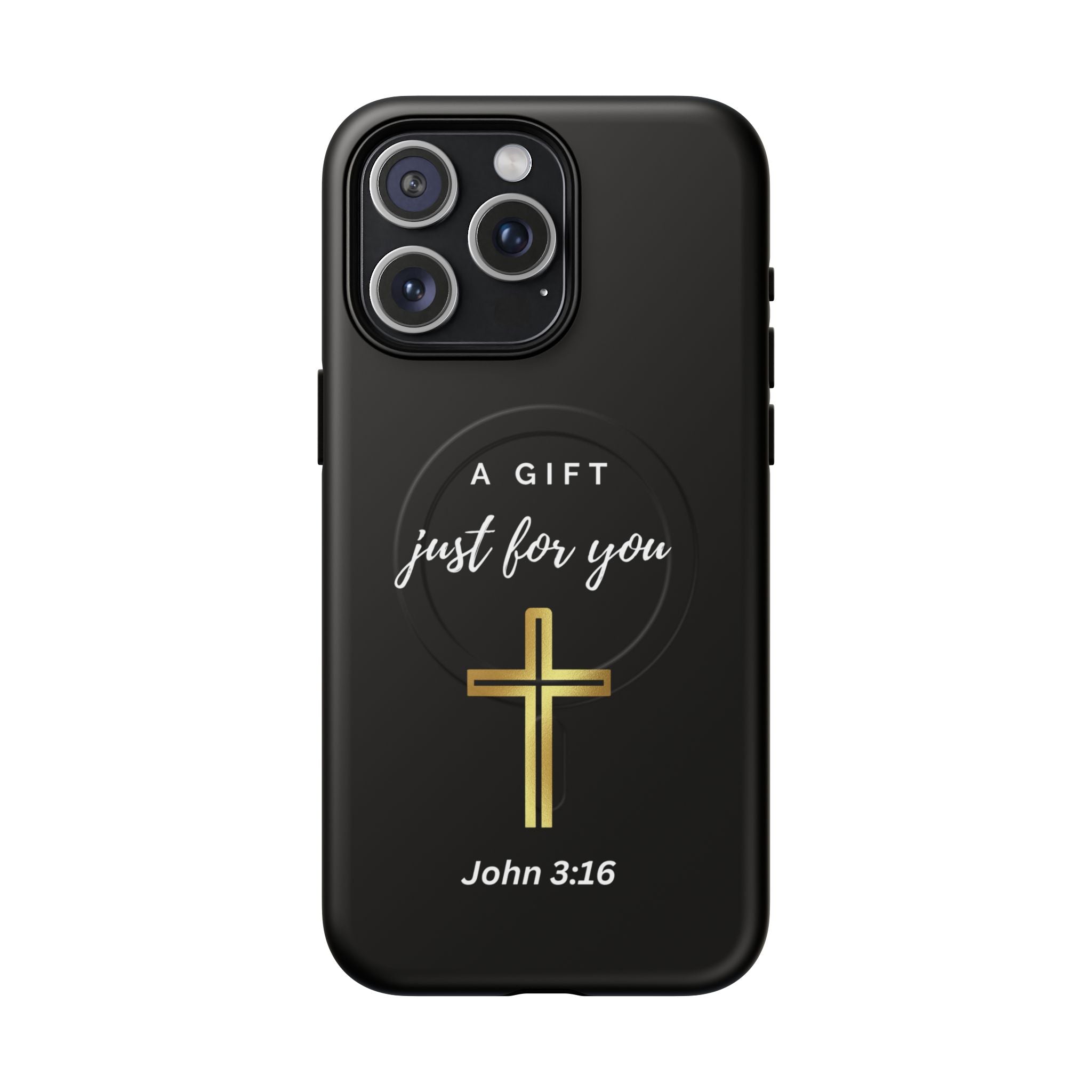 Inspirational Tough Magnetic Phone Case - "A Gift Just For You" with Cross Design